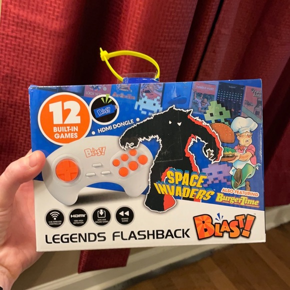 12 Built in Games Video Game Console Legends Flashback Blast Space Invaders Plug - Picture 3 of 9